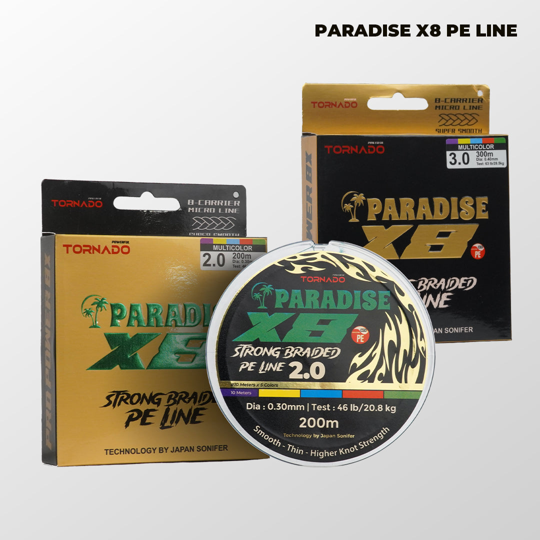 Senar Pe Paradise X8 Multicolour 100M-300M